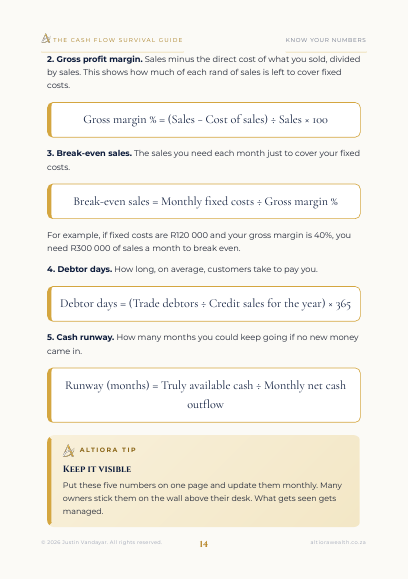 Preview page 2 of The Cash Flow Survival Guide