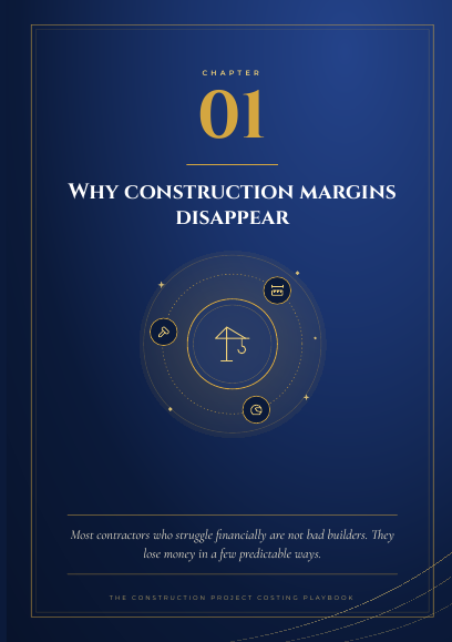 Preview page 1 of The Construction Project Costing Playbook