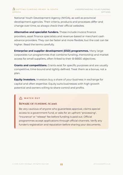 Preview page 2 of Getting Funding-Ready in South Africa