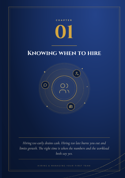 Preview page 1 of Hiring & Managing Your First Team